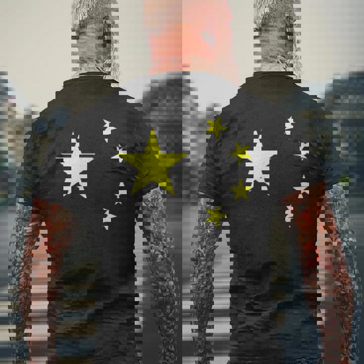 中国国旗 中国人民共和国 中国 中国 メンズTシャツ バックプリント 高齢者への贈り物