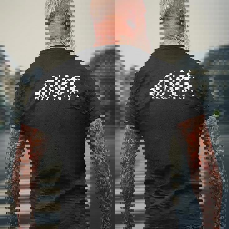 人類の進化 ネタ ボクサー ボクシング ボクシングジム 趣味 おもしろ クール ボクシング好き メンズTシャツ バックプリント 高齢者への贈り物