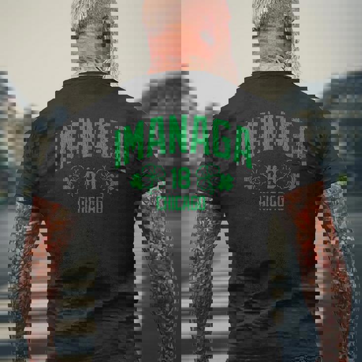 今永昇太 シカゴt Patrick's Day クローバーグリーン メンズTシャツ バックプリント 高齢者への贈り物