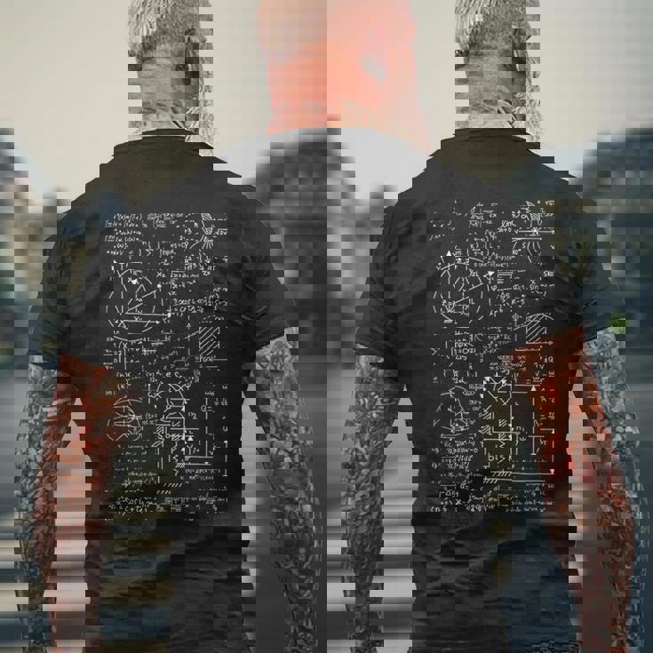 代数三角法微積分数学オタク 数学者 メンズTシャツ バックプリント 高齢者への贈り物