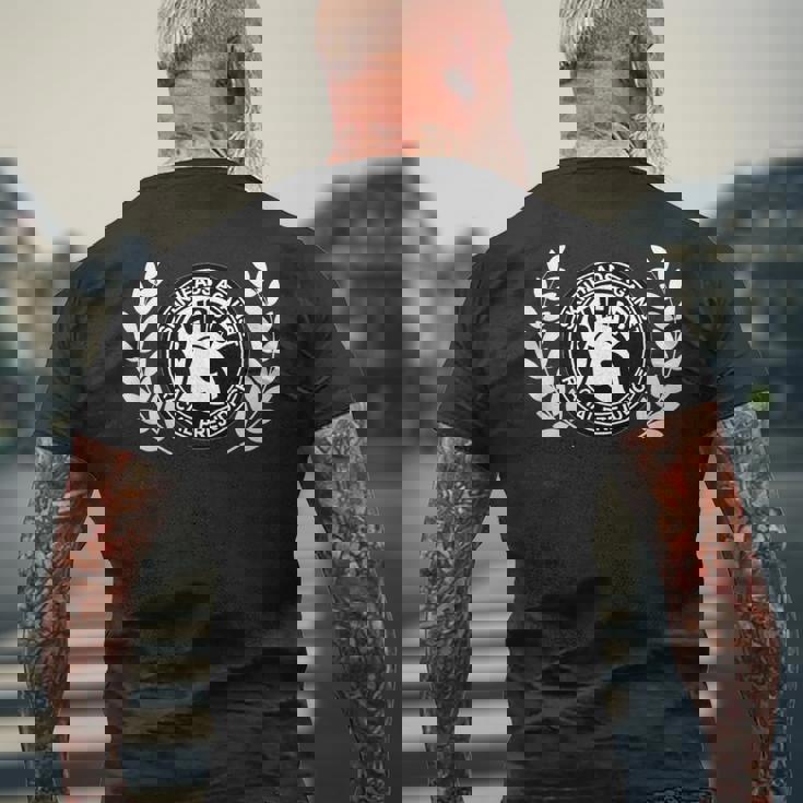 伝統的なスキンヘッドsHARP、大井、スカ、スキンヘッド-シャープ メンズTシャツ バックプリント 高齢者への贈り物