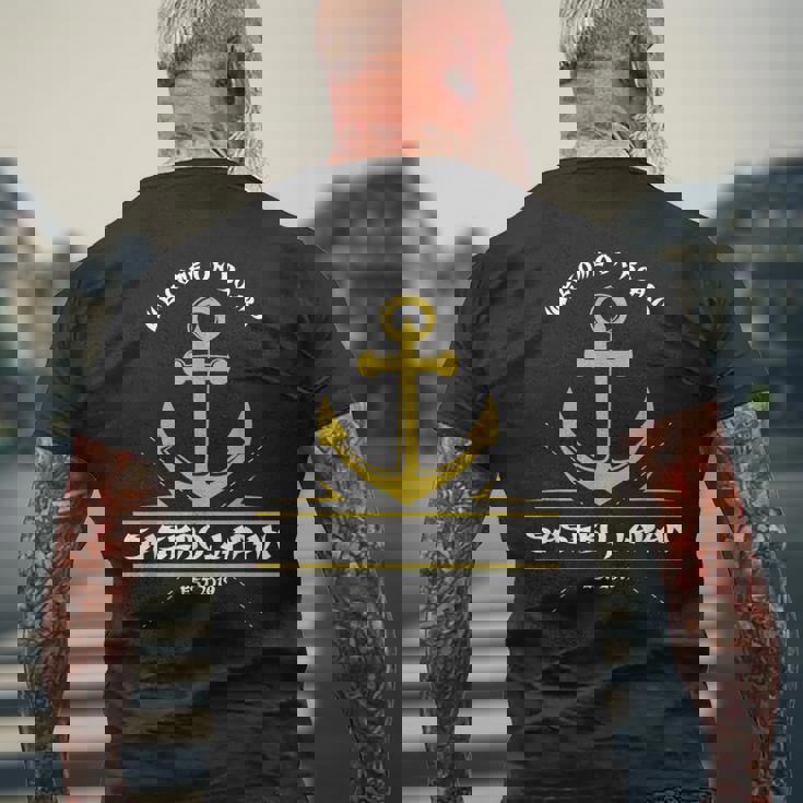 佐世保日本海軍。 メンズTシャツ バックプリント 高齢者への贈り物