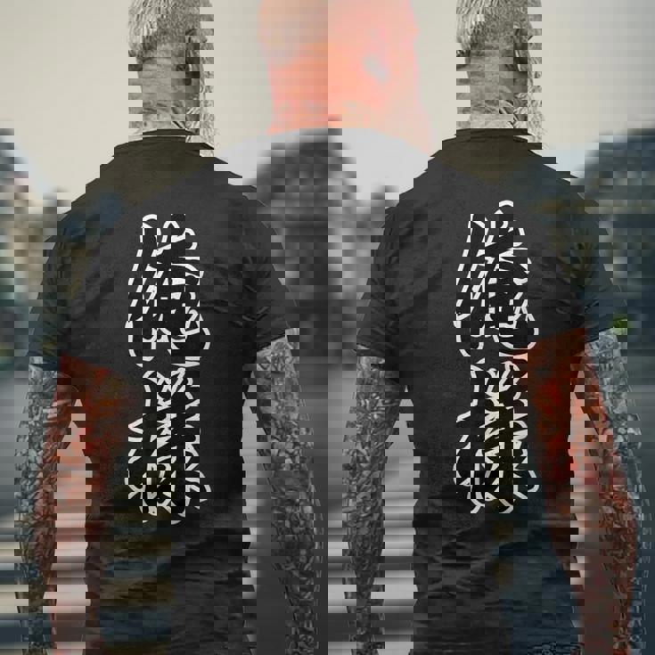 俺様【変なデザイン屋さん】毛筆 漢字 文字 主張 面白い デザイン メンズTシャツ バックプリント 高齢者への贈り物