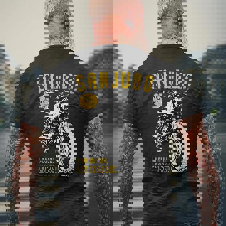 傘寿祝い 車好き 父 男性 おしゃれ クラシックカー 80歳 I'm Not Old I'm Classic メンズTシャツ バックプリント 高齢者への贈り物