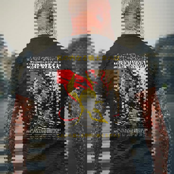 僕の内なる戦士 蟹 日本語 メンズTシャツ バックプリント 高齢者への贈り物