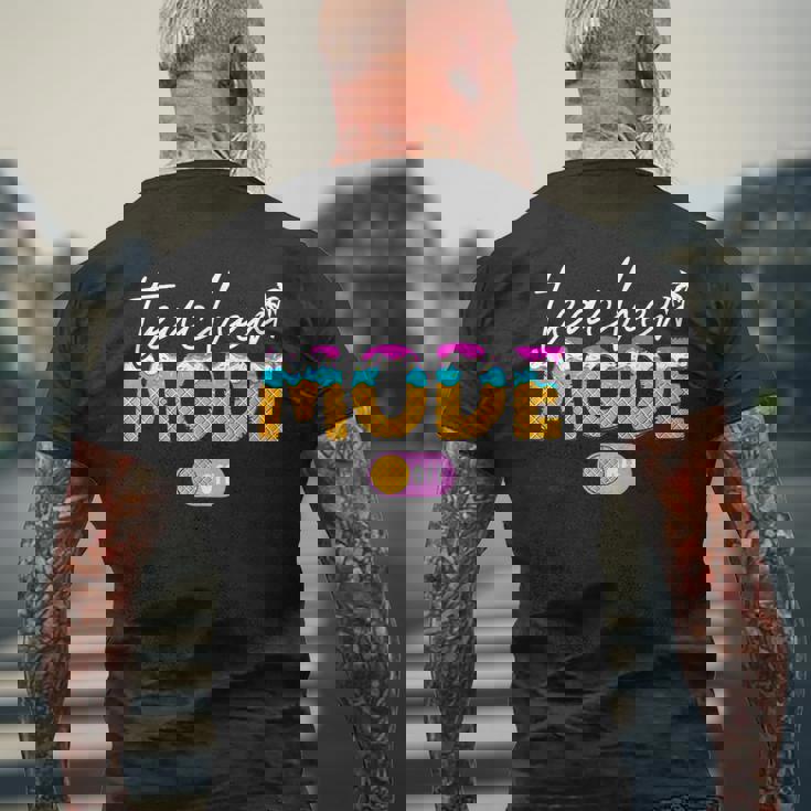 先生モード オフアイスクリーム ハッピー 学校最後の日 夏 メンズTシャツ バックプリント 高齢者への贈り物