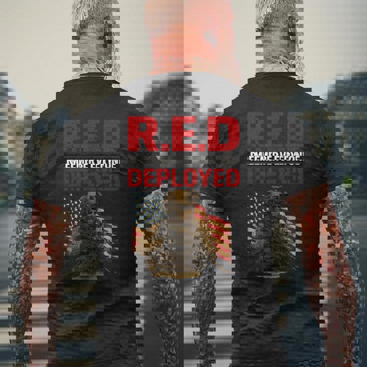 全員がデプロイされたことを記憶する メンズTシャツ バックプリント 高齢者への贈り物