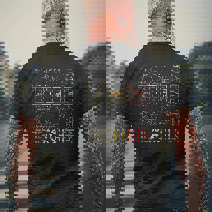 化学要素ラボサイエンス メンズTシャツ バックプリント 高齢者への贈り物