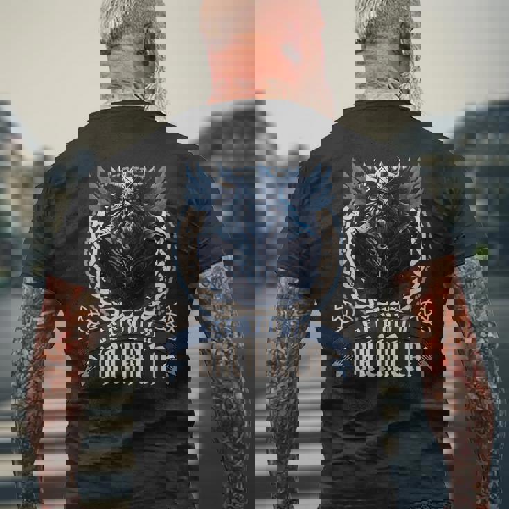 北欧の戦士ヴァルハラ北欧神話オーディン北欧人バイキング メンズTシャツ バックプリント 高齢者への贈り物