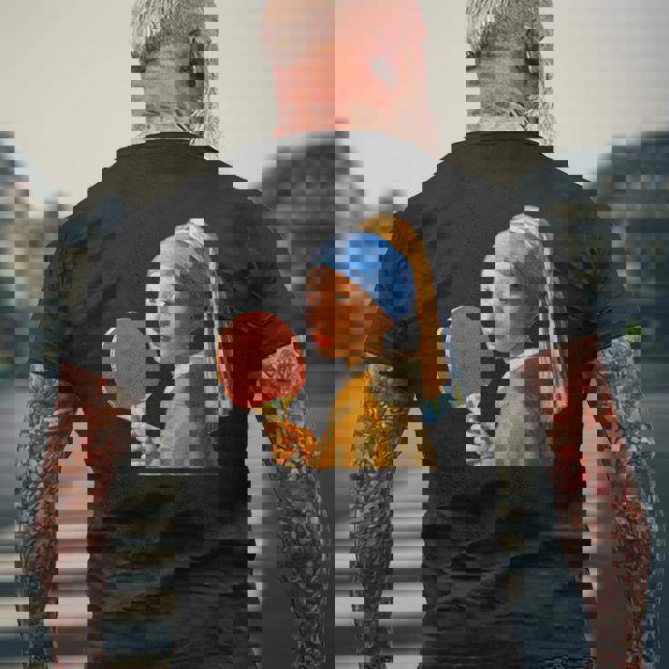 卓球 面白いtシャツ ボール ピンポン おもしろ 服 ネタ メンズ 卓球部 おもしろグッズ 大人 子供 メンズTシャツ バックプリント 高齢者への贈り物