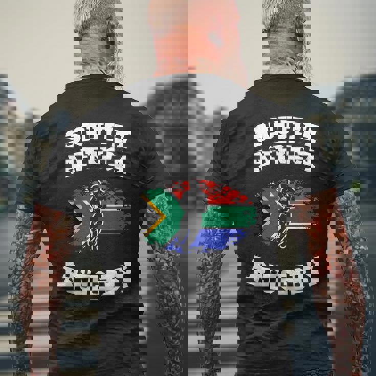 南アフリカ スプリングボックス ラグビー メンズTシャツ バックプリント 高齢者への贈り物