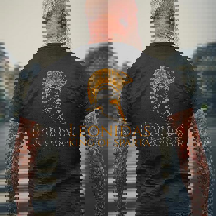 古代ギリシャtシャツ-レオニダス王スパルタの王 メンズTシャツ バックプリント 高齢者への贈り物