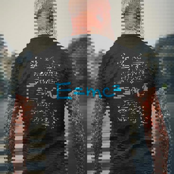同等フォーミュラ EMc2 質量エネルギー メンズTシャツ バックプリント 高齢者への贈り物