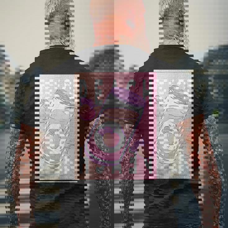 和桃アルコールソフトドリンク 桃 メンズTシャツ バックプリント 高齢者への贈り物