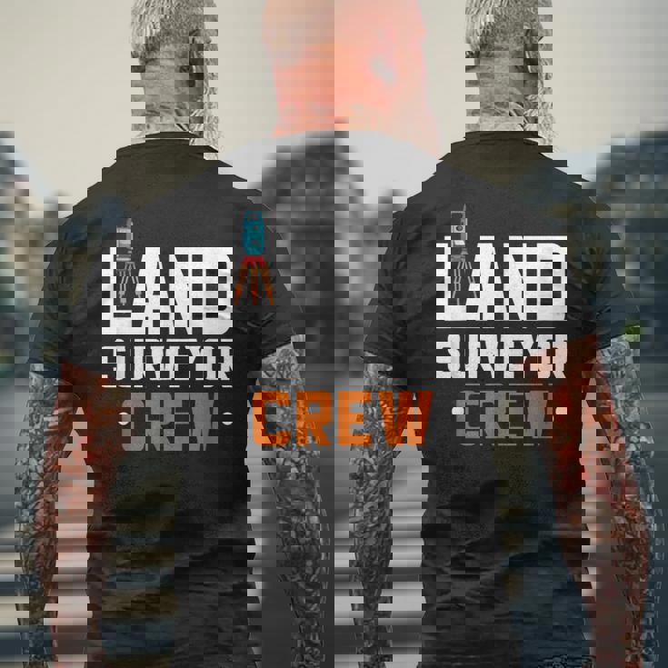 土地家屋調査士 クルー 土地家屋調査士 測量 土地家屋調査士 メンズTシャツ バックプリント 高齢者への贈り物