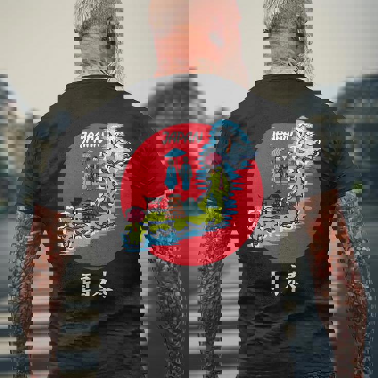 地図舞妓 日本のお土産 長袖tシャツ メンズTシャツ バックプリント 高齢者への贈り物