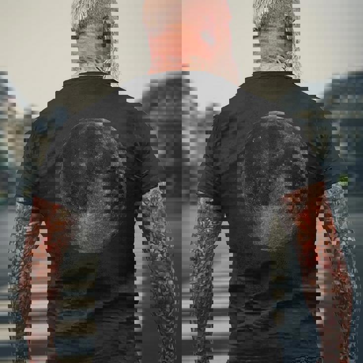 地球からの月 メンズTシャツ バックプリント 高齢者への贈り物