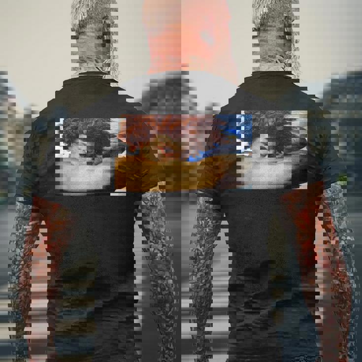 堕天使ルシファー・アレクサンドル・カバネル・ルネサンス ゴシック メンズTシャツ バックプリント 高齢者への贈り物