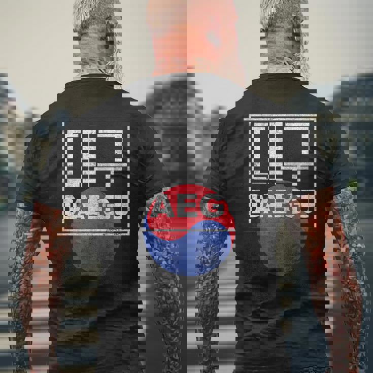 大邱韓国語台本 メンズTシャツ バックプリント 高齢者への贈り物