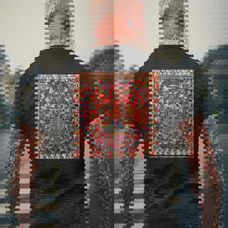 太陽神スーリヤ チベット仏教 タンカ 曼荼羅 仏教 メンズTシャツ バックプリント 高齢者への贈り物