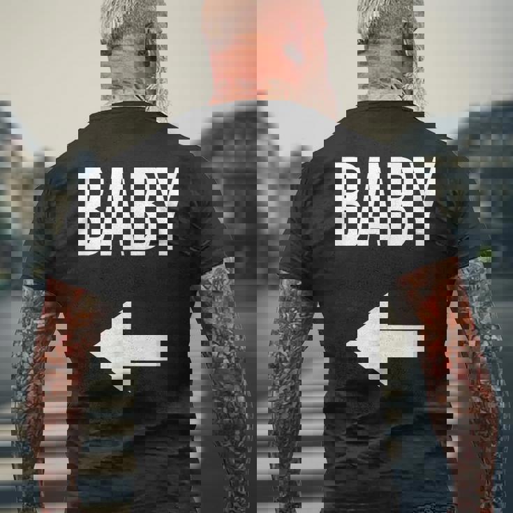 妊娠発表 サプライズ ママとパパ シャツ お父さん用 メンズTシャツ バックプリント 高齢者への贈り物