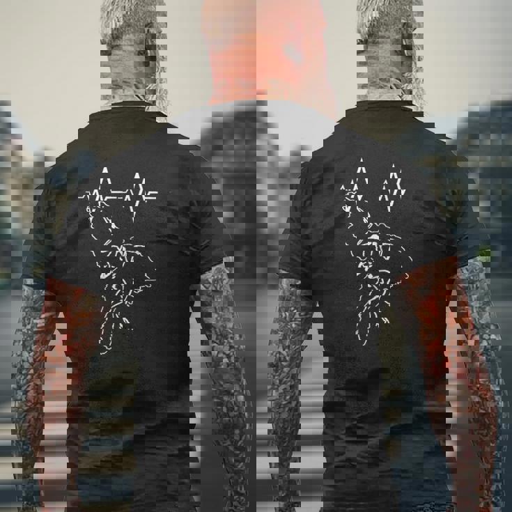 始祖鳥 心電図線付きヘリニー スモール、化石 メンズTシャツ バックプリント 高齢者への贈り物