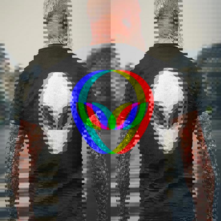 宇宙人 Alien Head うちゅうじん メンズTシャツ バックプリント 高齢者への贈り物