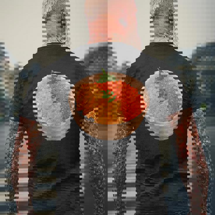 寿司ユニ いくらどんぶり 丼 和食 メンズTシャツ バックプリント 高齢者への贈り物