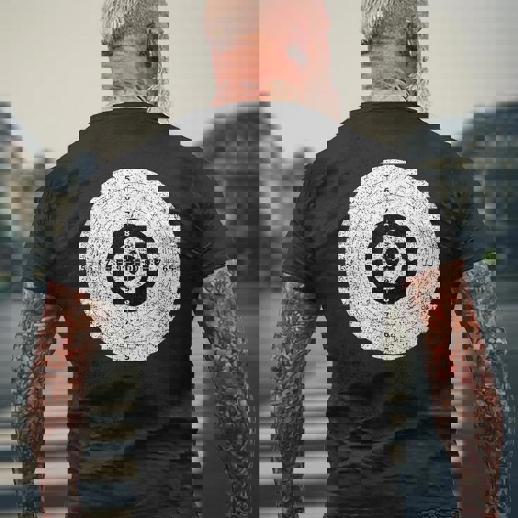 射撃ターゲットガン 射撃範囲 エアソフト ブルズアイ 楽しい メンズTシャツ バックプリント 高齢者への贈り物