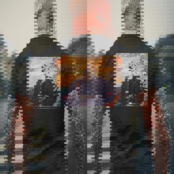 将軍 徳川家康 メンズTシャツ バックプリント 高齢者への贈り物