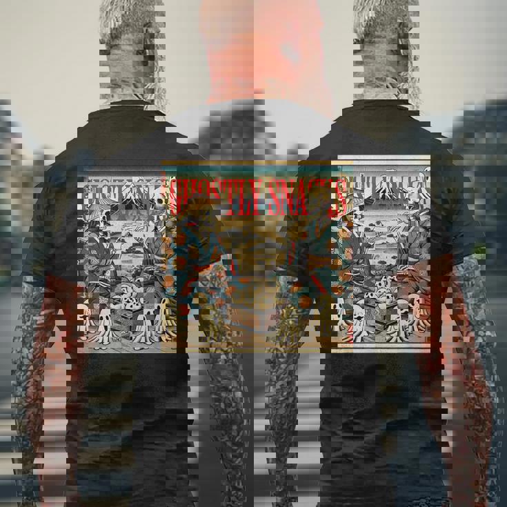 幽霊おやつ メンズTシャツ バックプリント 高齢者への贈り物