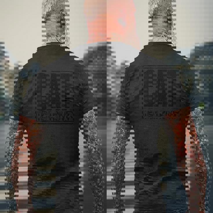 建設機械 Cat I Love Diesel Power Driver Machineist メンズTシャツ バックプリント 高齢者への贈り物