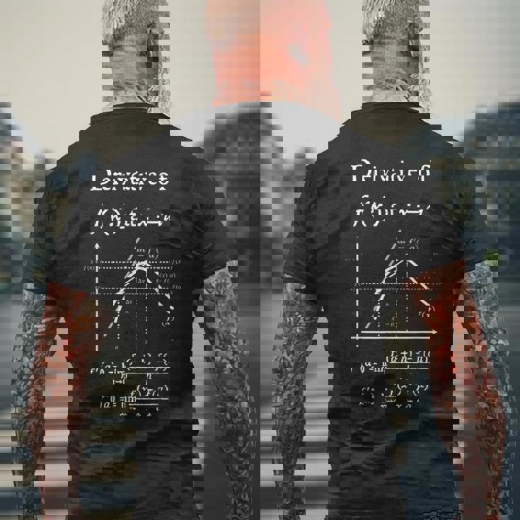 微分限界微積分のオタク定義 数学教師 メンズTシャツ バックプリント 高齢者への贈り物