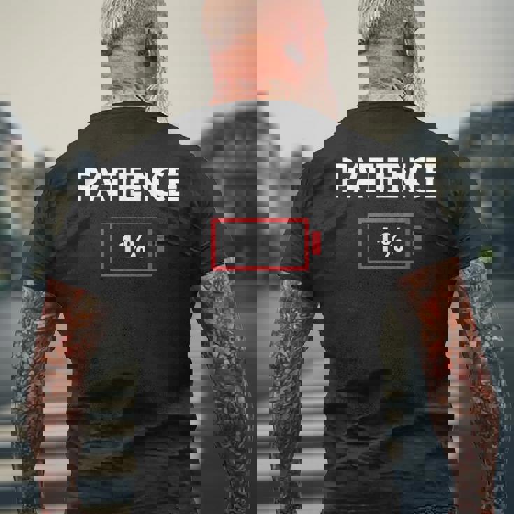 忍耐 1 メンズTシャツ バックプリント 高齢者への贈り物