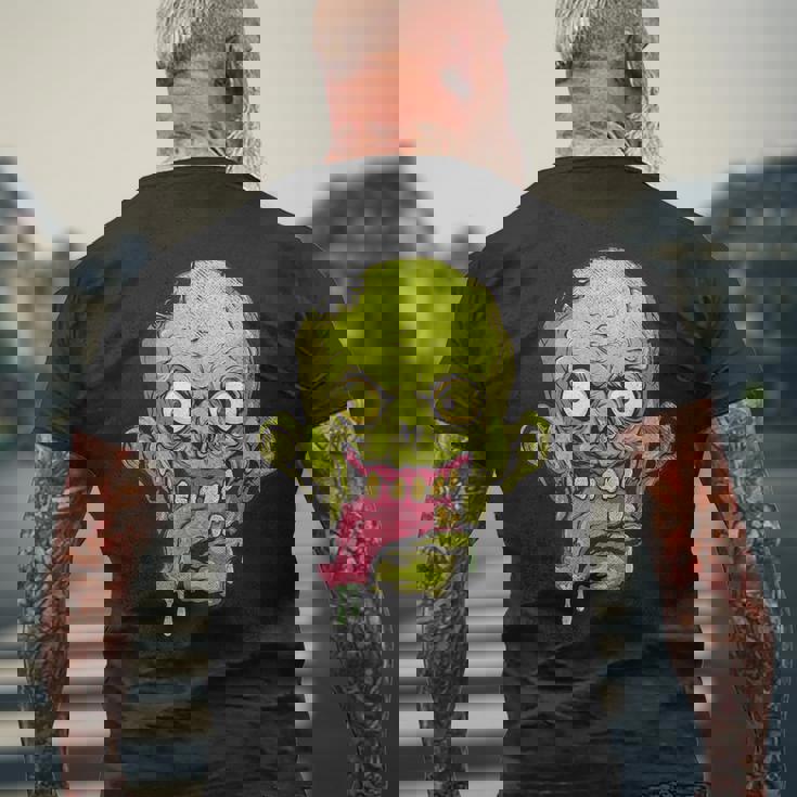 怖いゾンビtシャツハロウィンボーイズキッズフェイスゾンビ メンズTシャツ バックプリント 高齢者への贈り物