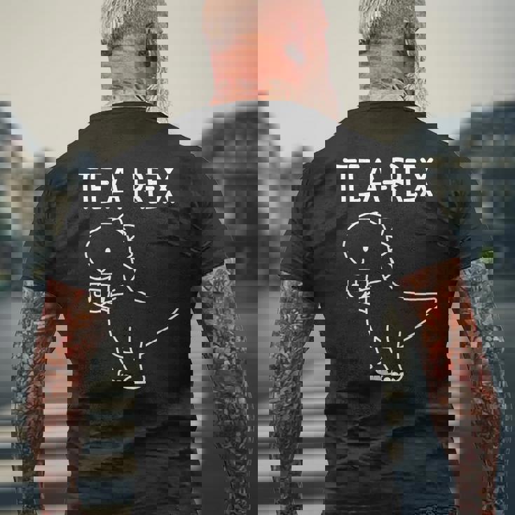 恐竜 駄洒落 ティーレックス おもしろい ジョーク 皮肉 メンズTシャツ バックプリント 高齢者への贈り物