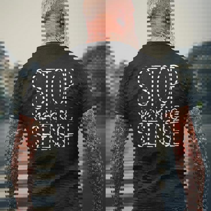 意味をなすのをやめて メンズTシャツ バックプリント 高齢者への贈り物