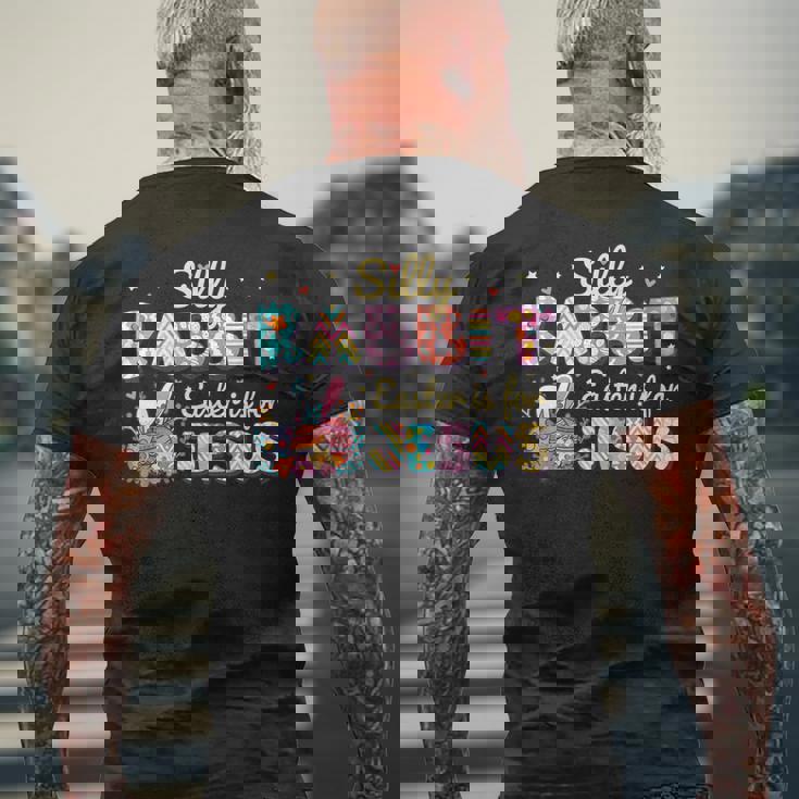 愚かなウサギ イースターはイエスのためです イースターバニー かわいいクリスチャン メンズTシャツ バックプリント 高齢者への贈り物