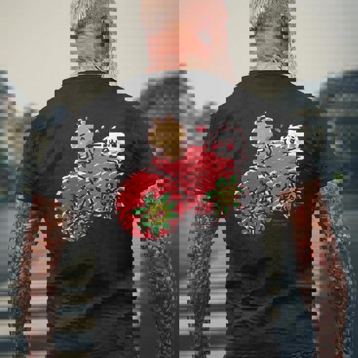 愛しすぎて大好きすぎる。いちご メンズTシャツ バックプリント 高齢者への贈り物