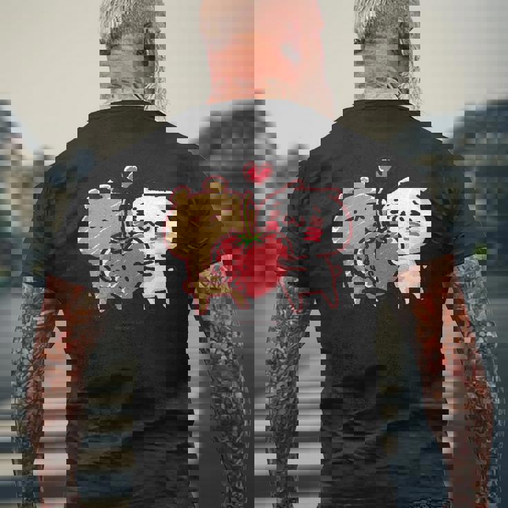 愛しすぎて大好きすぎる。いちご２ メンズTシャツ バックプリント 高齢者への贈り物