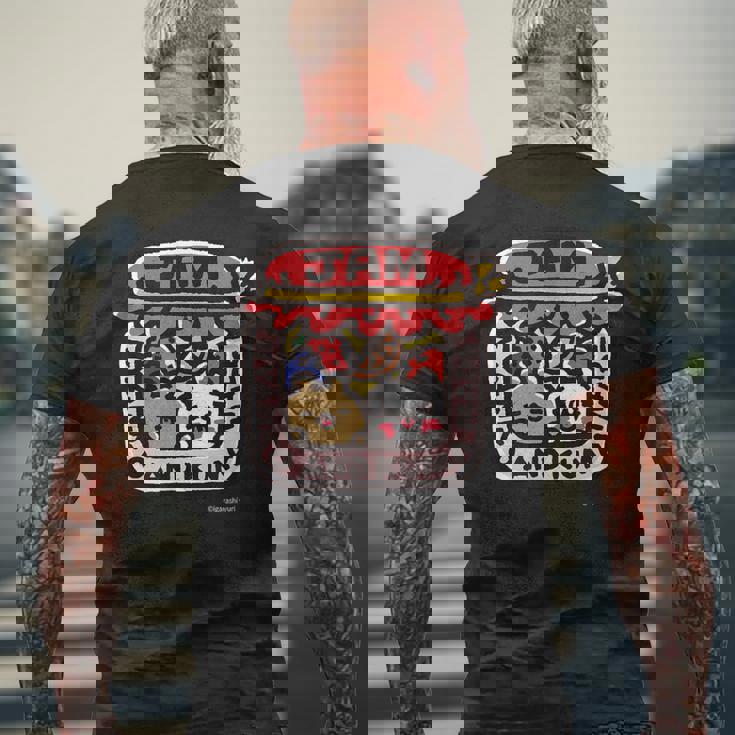 愛しすぎて大好きすぎる。ジャム ダークカラー メンズTシャツ バックプリント 高齢者への贈り物