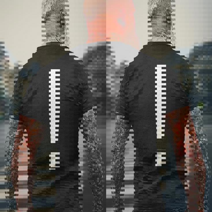 感嘆符シンボル句読マーク メンズTシャツ バックプリント 高齢者への贈り物