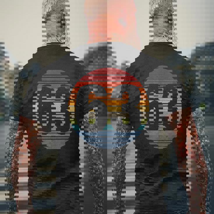 数字 63 1963 1958 63Rd 58Th Birthday ギフト メンズTシャツ バックプリント 高齢者への贈り物