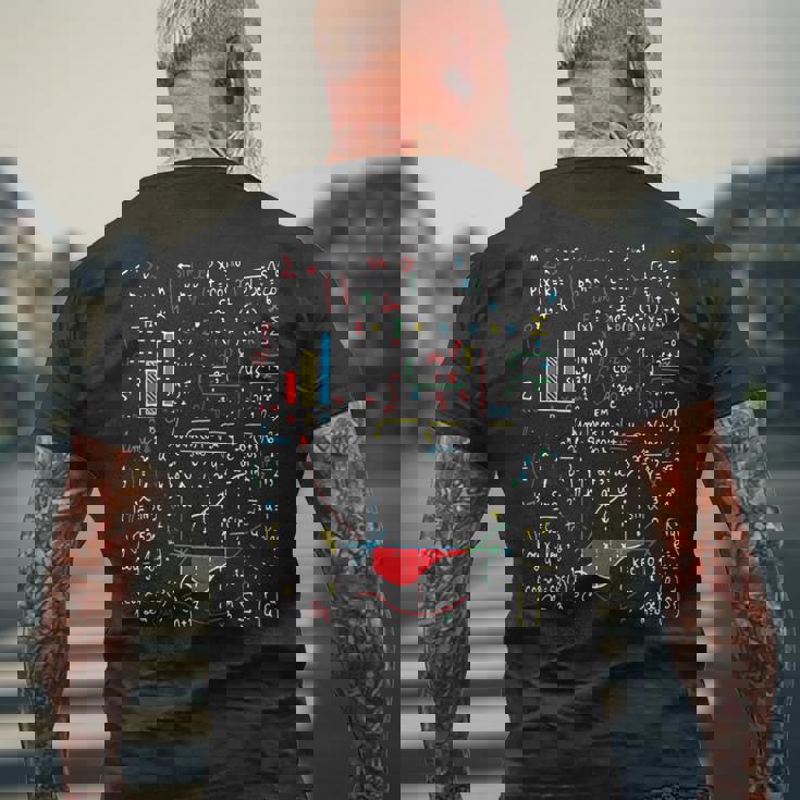 数学 先生 理科 大学 学校 ギフト プライマリー 算数 メンズTシャツ バックプリント 高齢者への贈り物