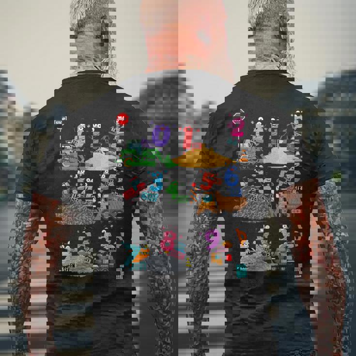 数学の日のコスチューム アイデアに数字付き キッズ 数学 数字 メンズTシャツ バックプリント 高齢者への贈り物