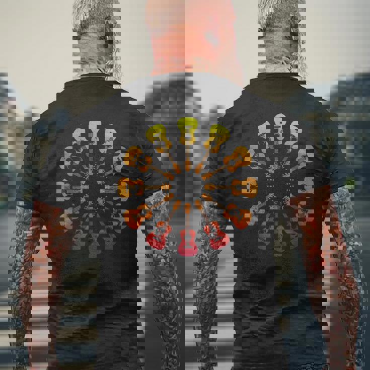 新しいアコースティックギターピックギターギフト愛音楽男性ギター メンズTシャツ バックプリント 高齢者への贈り物