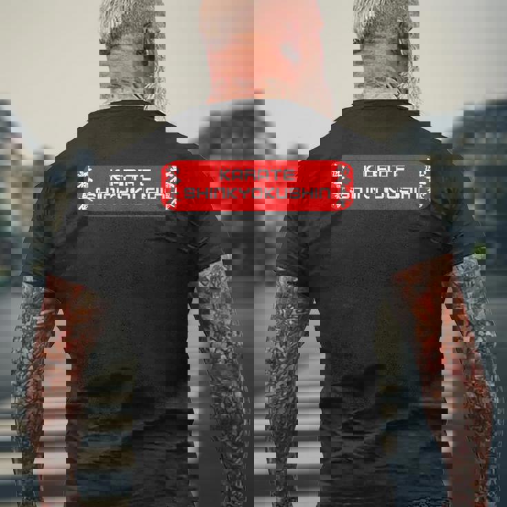 新極真 空手 儀 新教会 トレーニング メンズTシャツ バックプリント 高齢者への贈り物