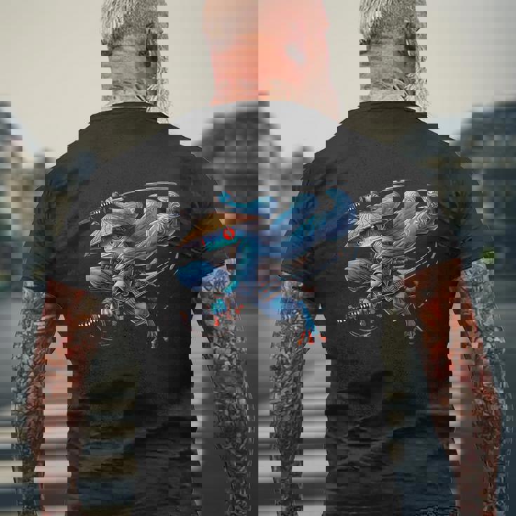 日本の侍カエルの戦士忍者ヴィンテージtシャツ メンズ メンズTシャツ バックプリント 高齢者への贈り物