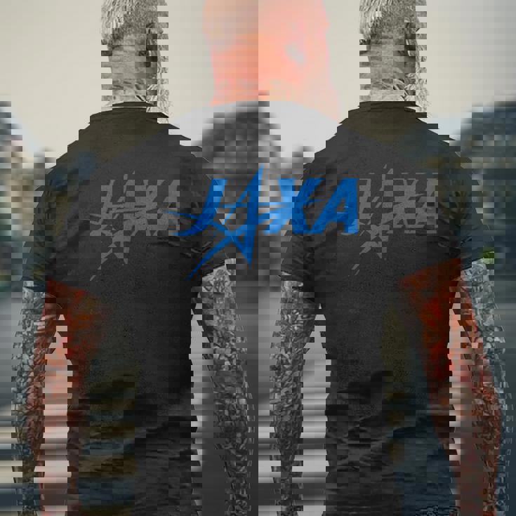 日本の宇宙組織 メンズTシャツ バックプリント 高齢者への贈り物