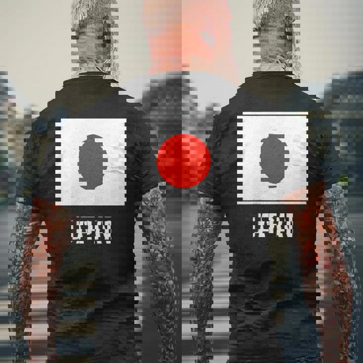 日本国旗シャツ メンズTシャツ バックプリント 高齢者への贈り物